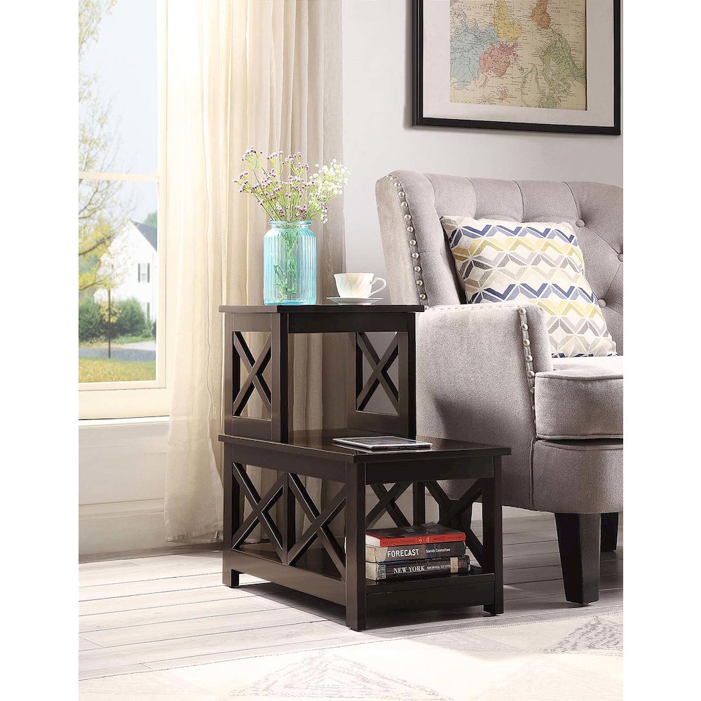Oxford 2 Step Chairside End Table. Picture 2
