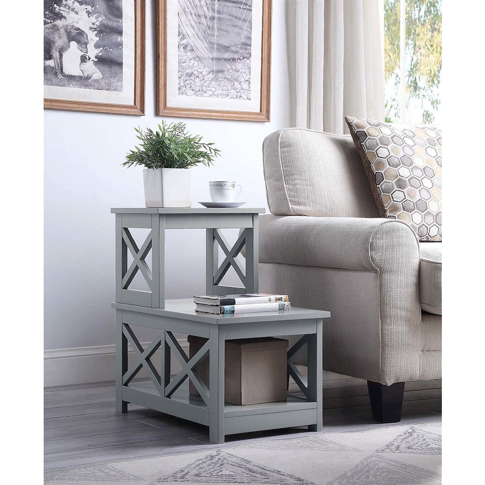 Oxford 2 Step Chairside End Table. Picture 2