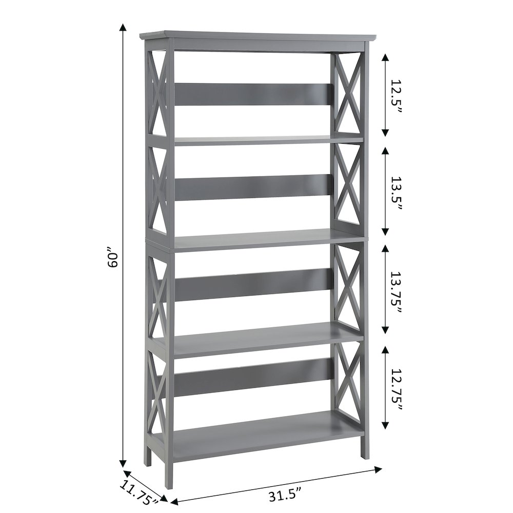 Oxford 5 Tier Bookcase. Picture 5