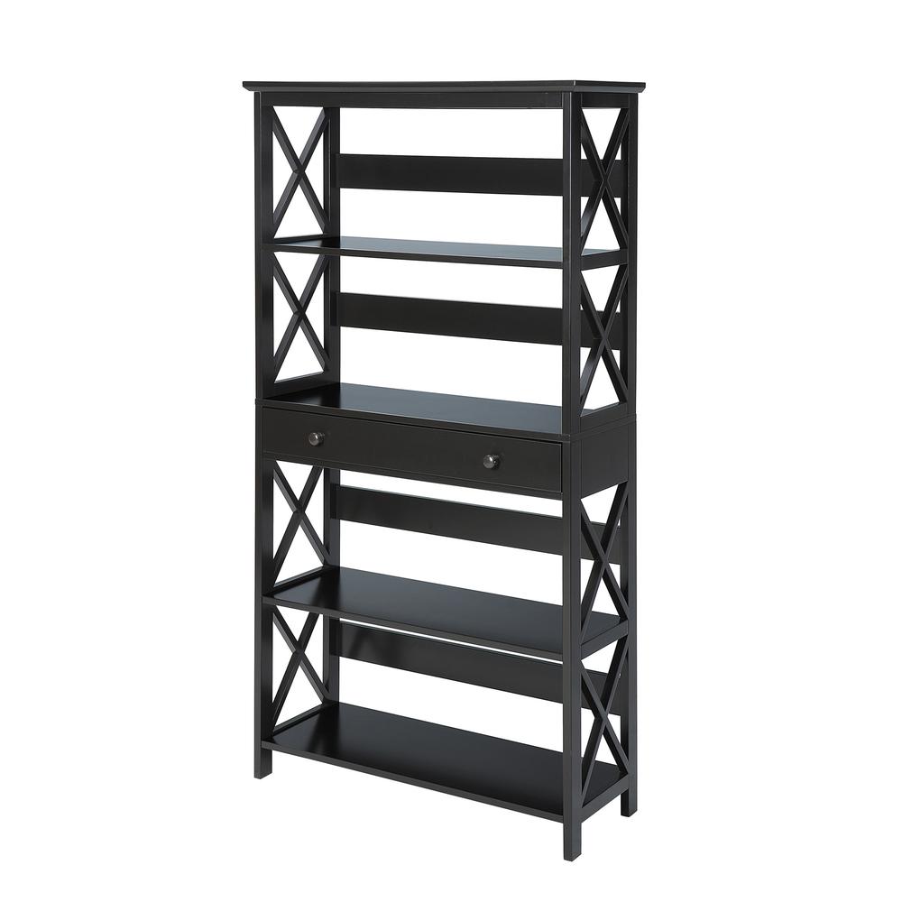 Oxford 5 Tier Bookcase with Drawer. Picture 4