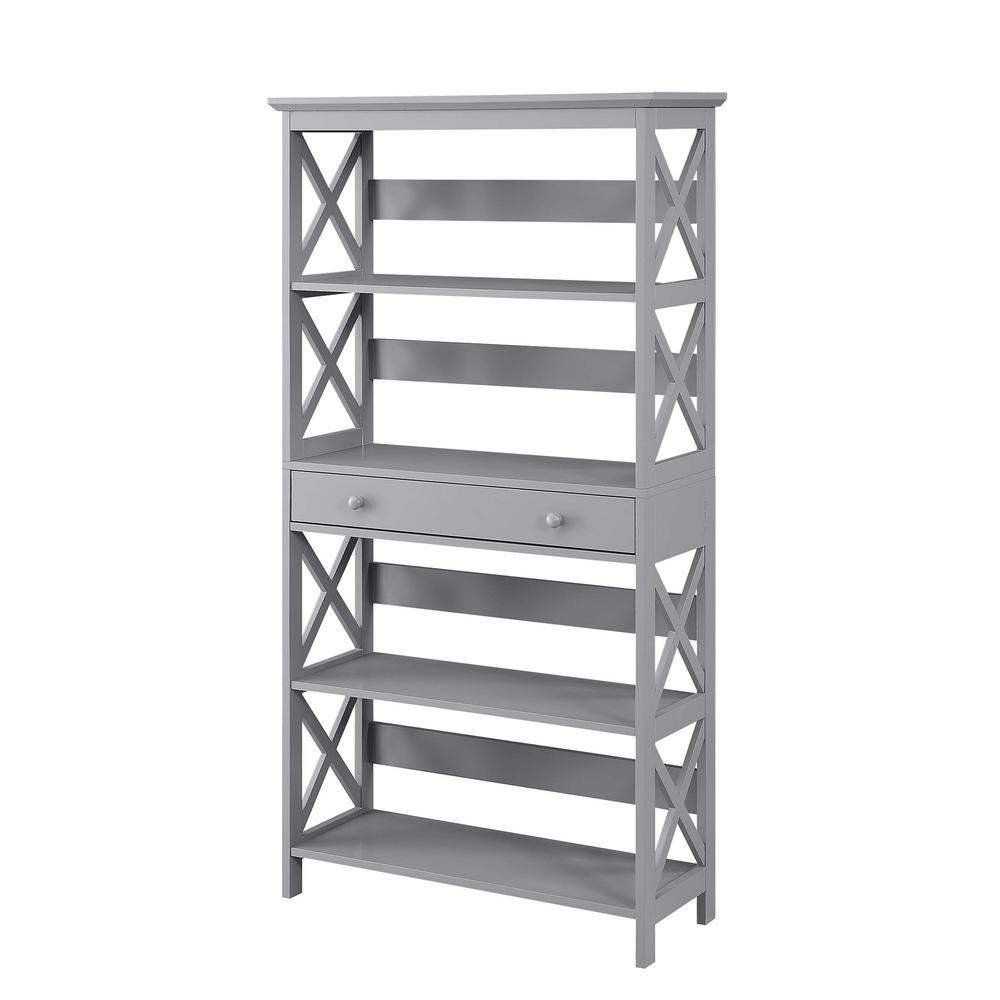 Oxford 5 Tier Bookcase with Drawer. Picture 6