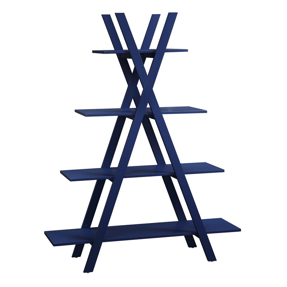 Oxford A Frame Bookshelf, Cobalt Blue. Picture 1