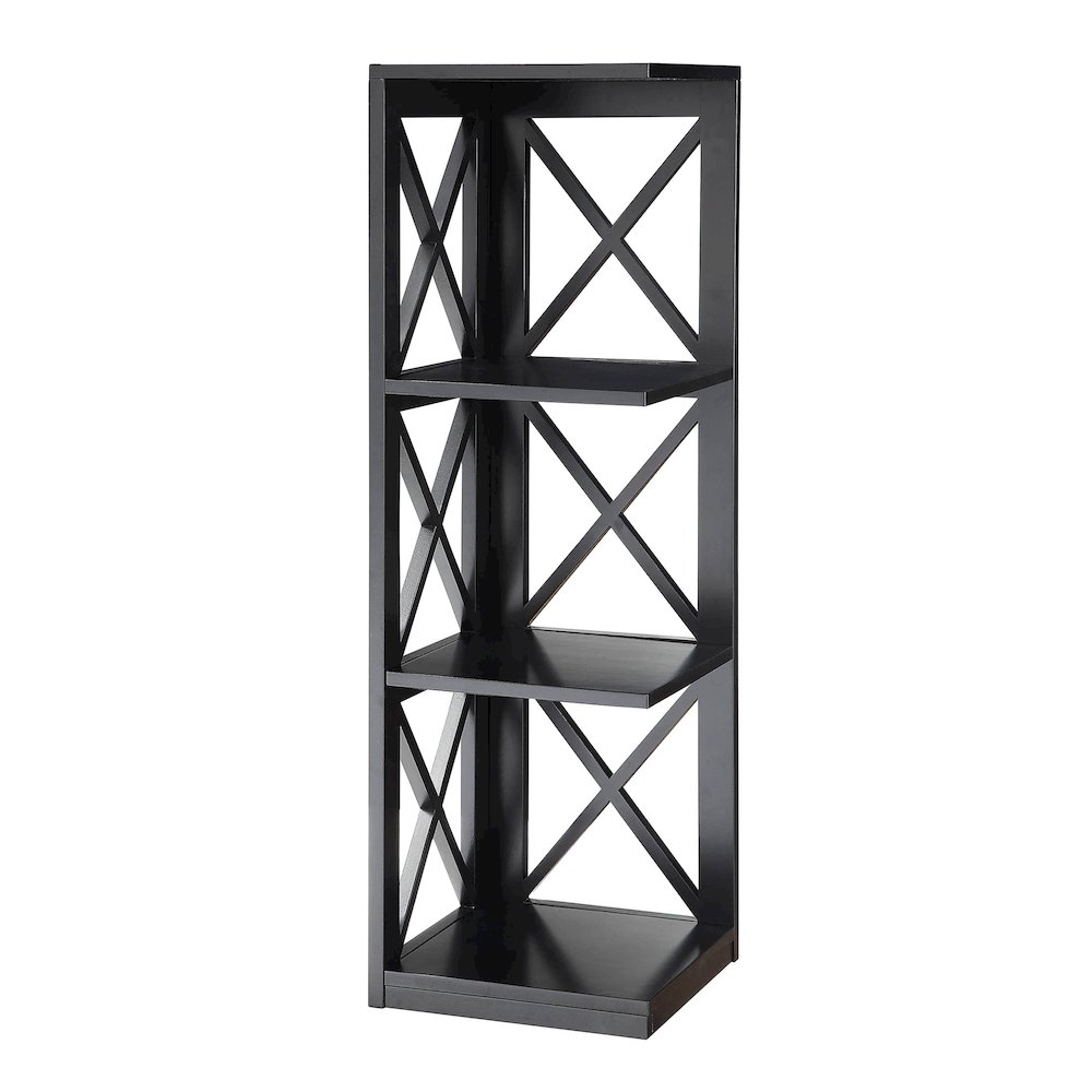 Oxford 3 Tier Corner Bookcase. Picture 1