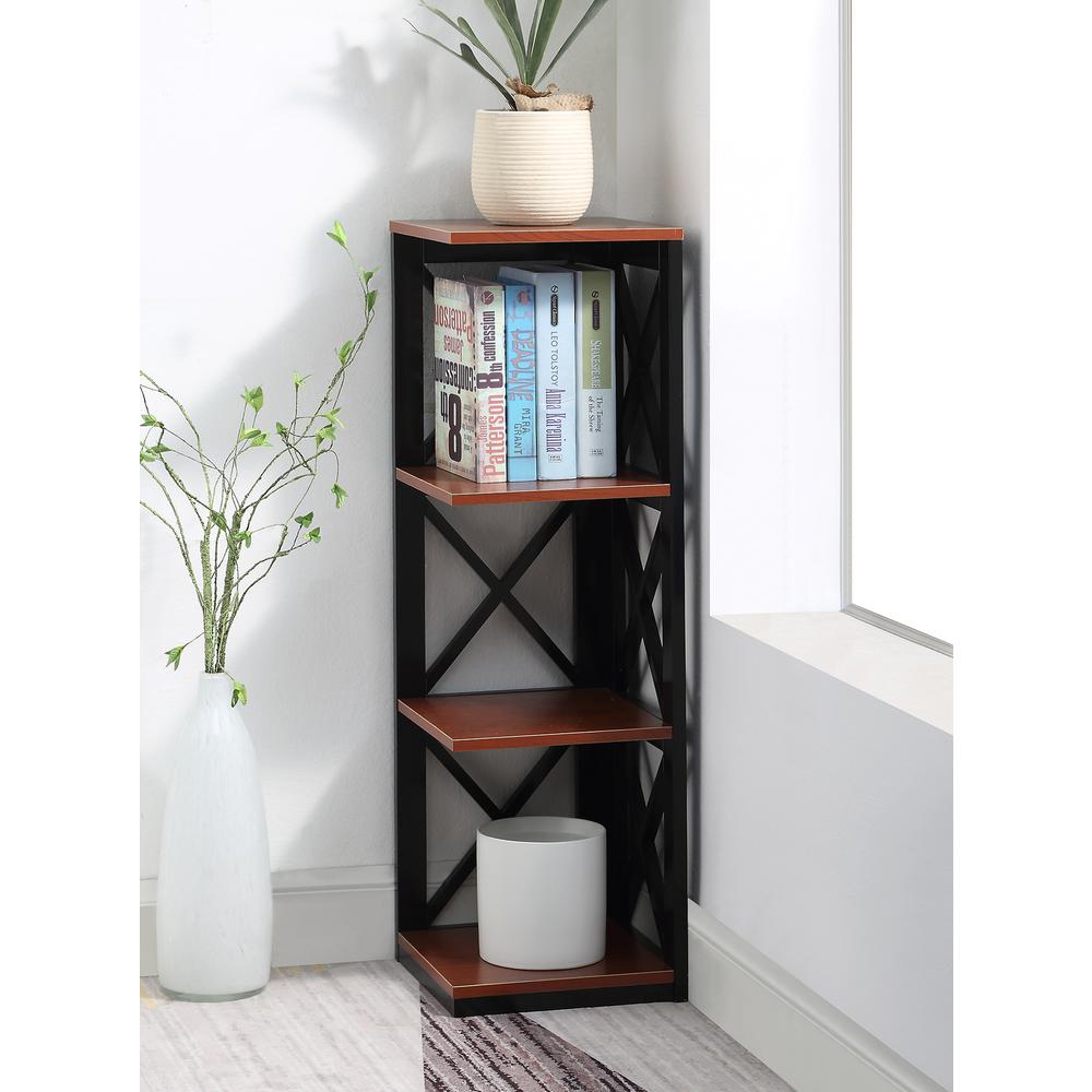 Oxford 3 Tier Corner Bookcase. Picture 1