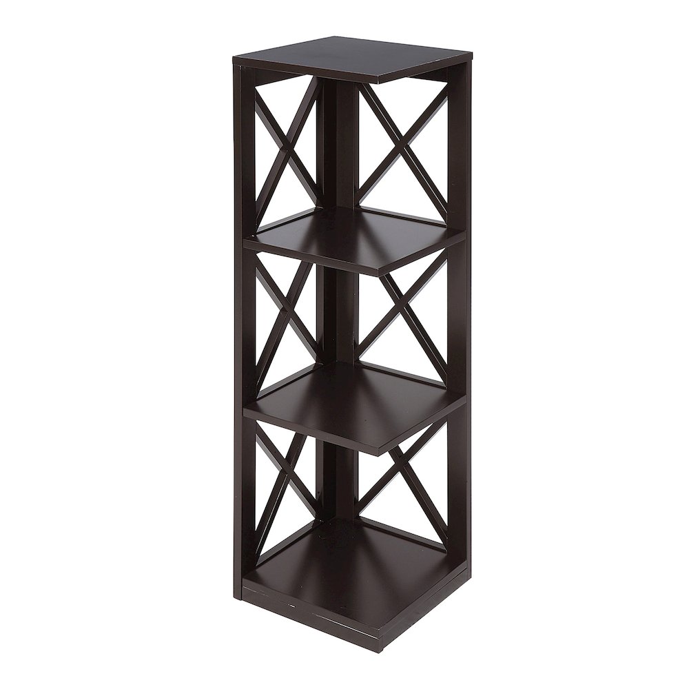 Oxford 3 Tier Corner Bookcase. Picture 1