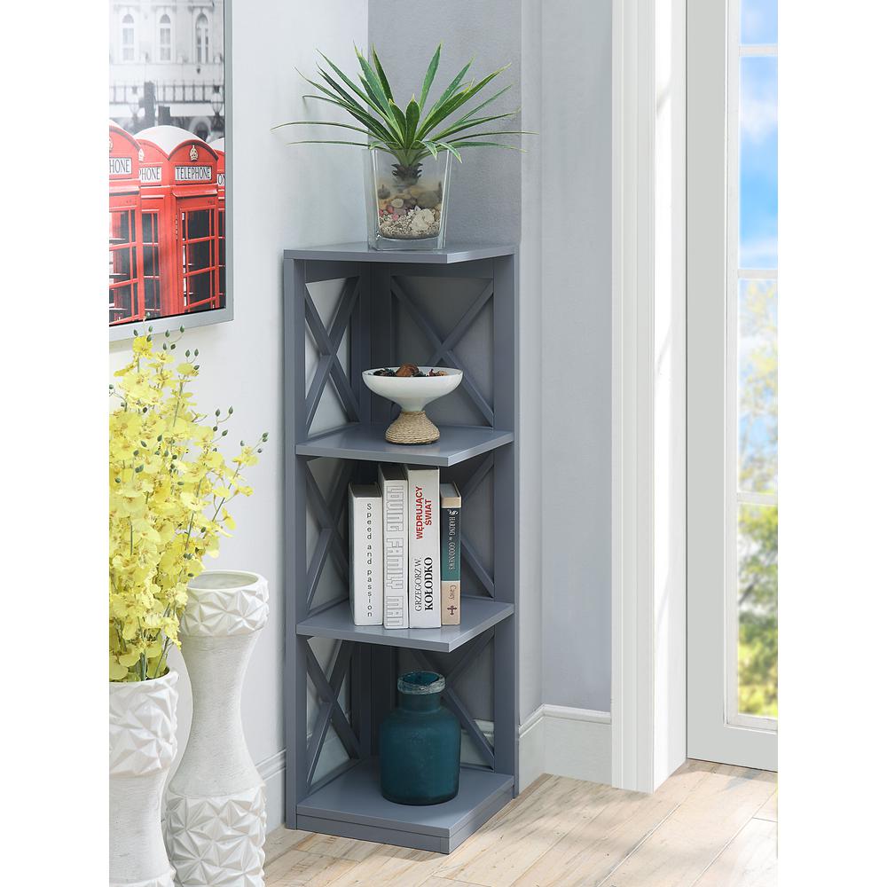 Oxford 3 Tier Corner Bookcase. Picture 1