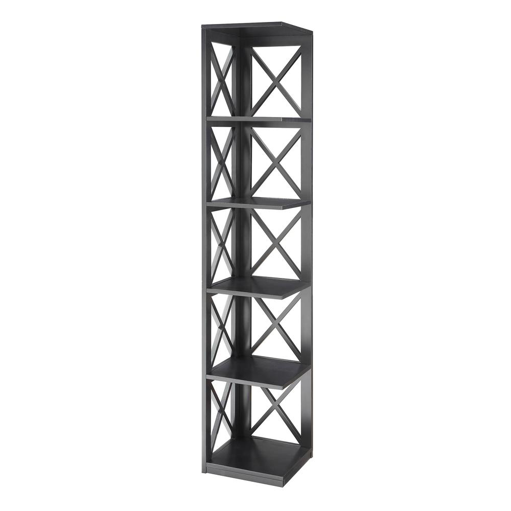 Oxford 5 Tier Corner Bookcase. Picture 1
