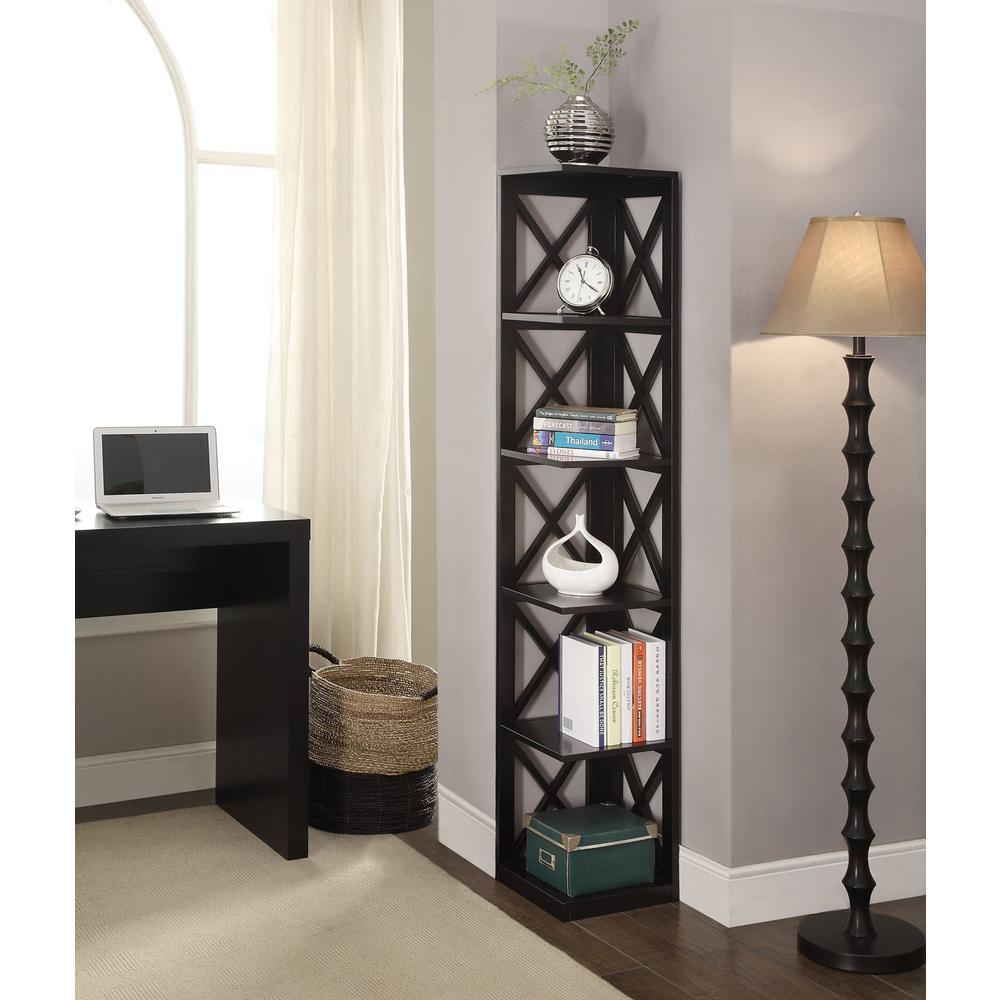 Oxford 5 Tier Corner Bookcase. Picture 3