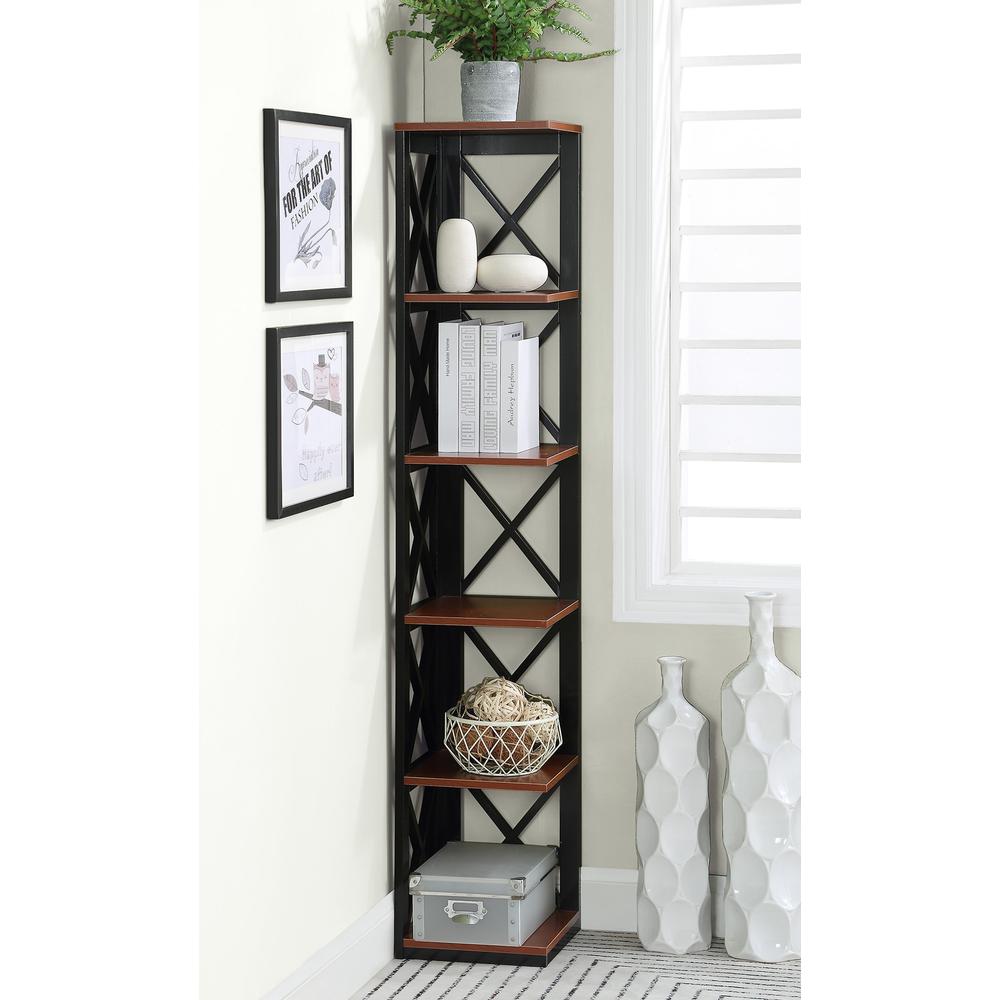 Oxford 5 Tier Corner Bookcase. Picture 2