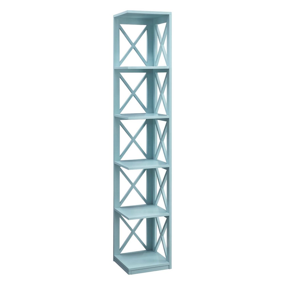 Oxford 5 Tier Corner Bookcase. Picture 1