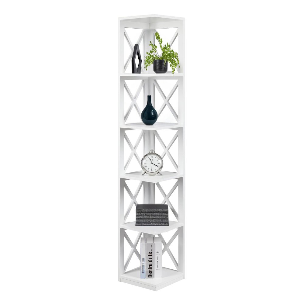 Oxford 5 Tier Corner Bookcase. Picture 3