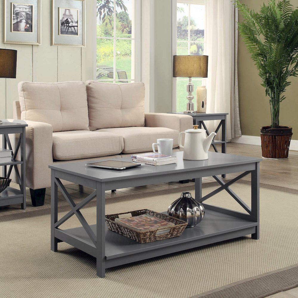 Oxford Coffee Table with Shelf. Picture 2
