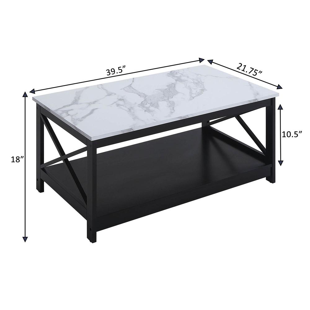 Oxford Coffee Table with Shelf. Picture 5