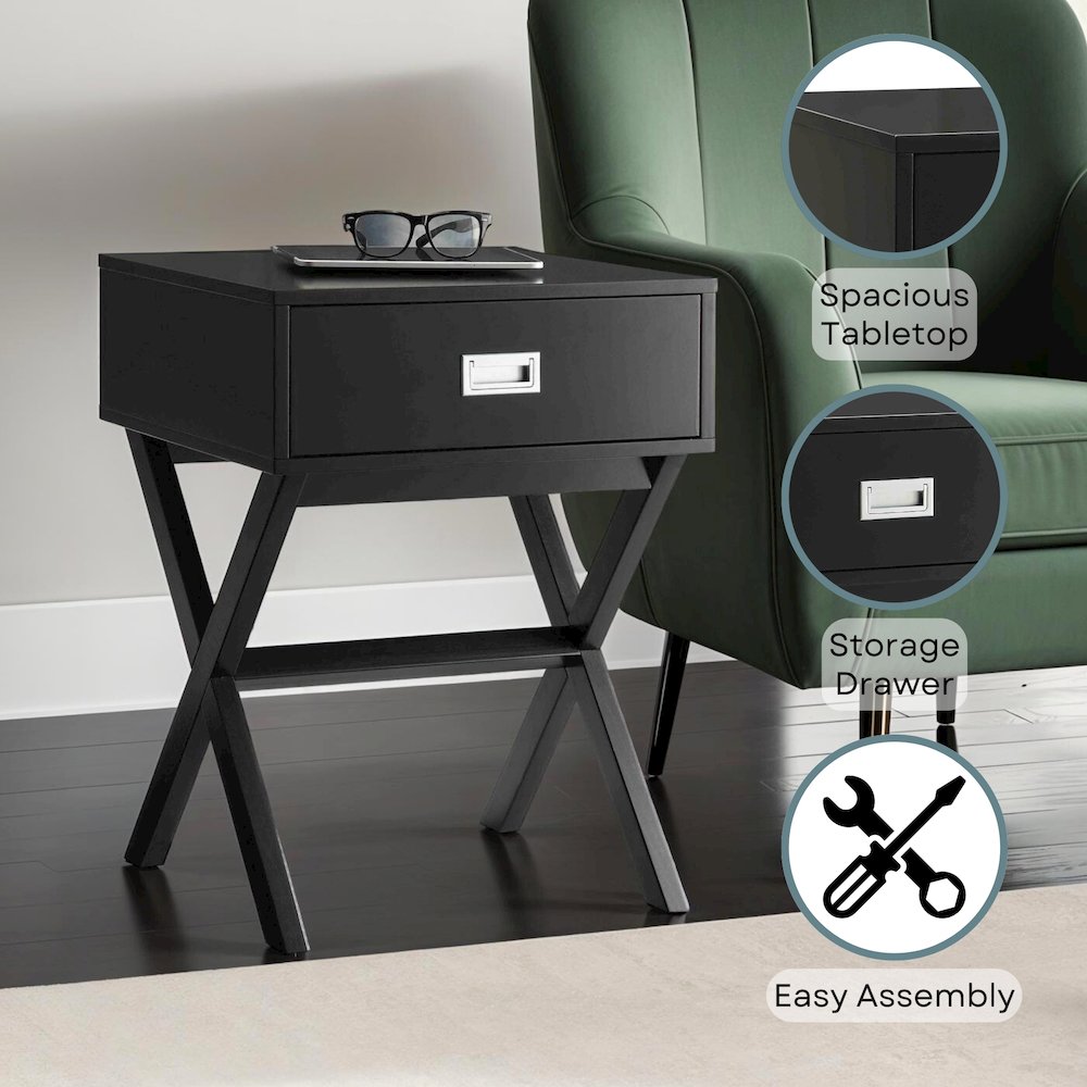 Designs2Go Landon 1 Drawer End Table. Picture 4