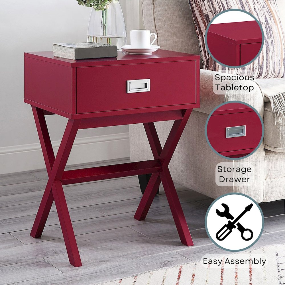 Designs2Go Landon 1 Drawer End Table. Picture 4