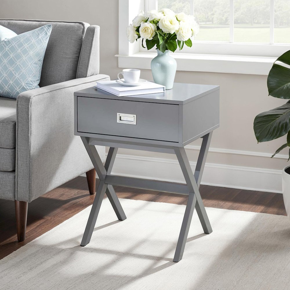 Designs2Go Landon 1 Drawer End Table. Picture 2