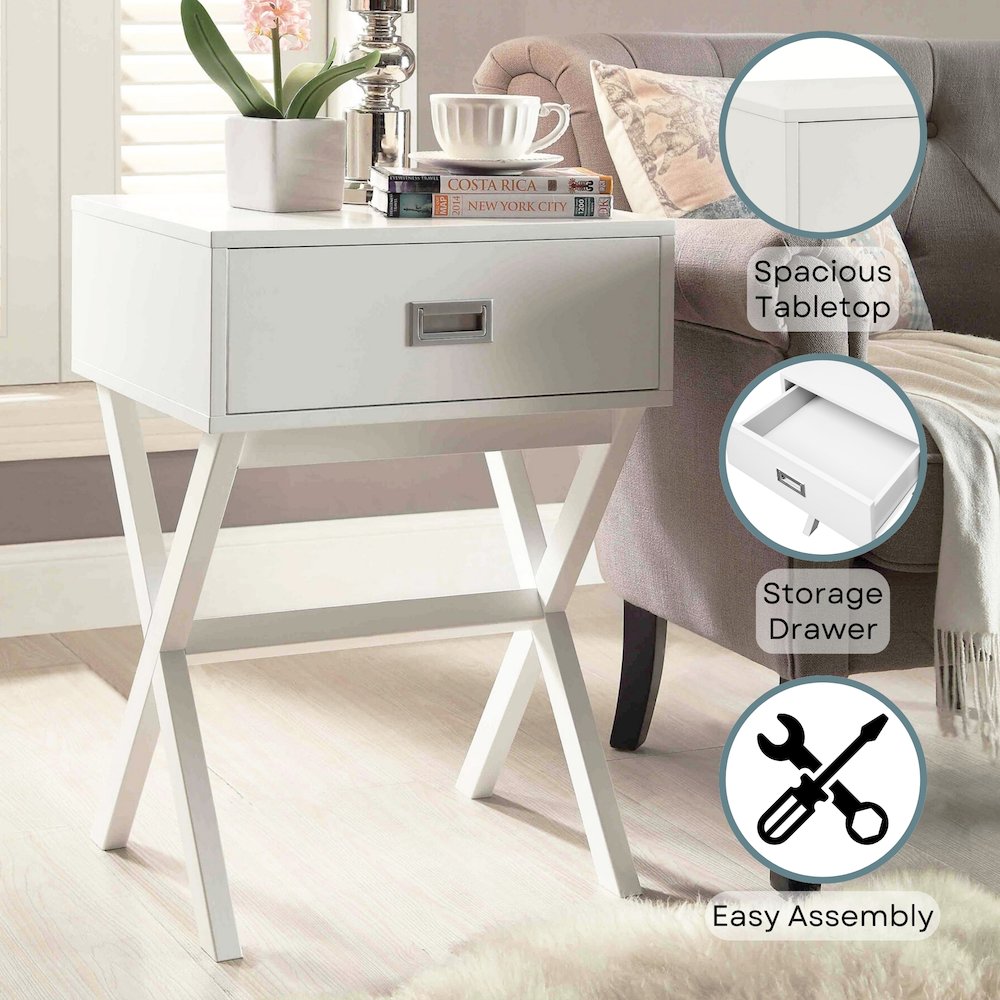 Designs2Go Landon 1 Drawer End Table. Picture 4