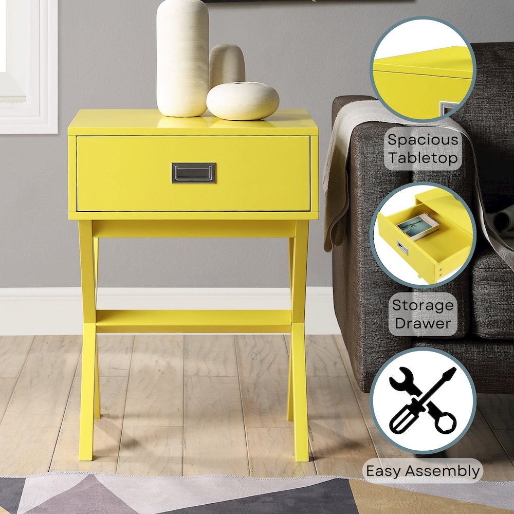 Designs2Go Landon 1 Drawer End Table. Picture 4