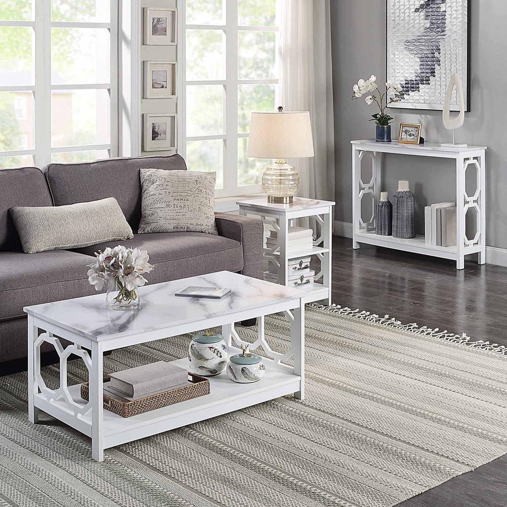 Omega End Table with Shelves. Picture 4