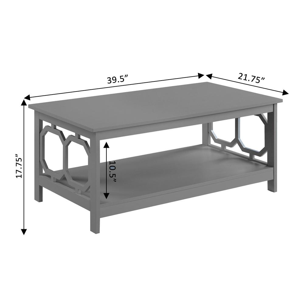 Omega Coffee Table with Shelf. Picture 4
