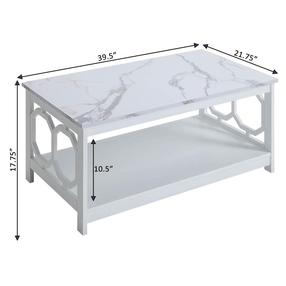 Omega Coffee Table with Shelf. Picture 5