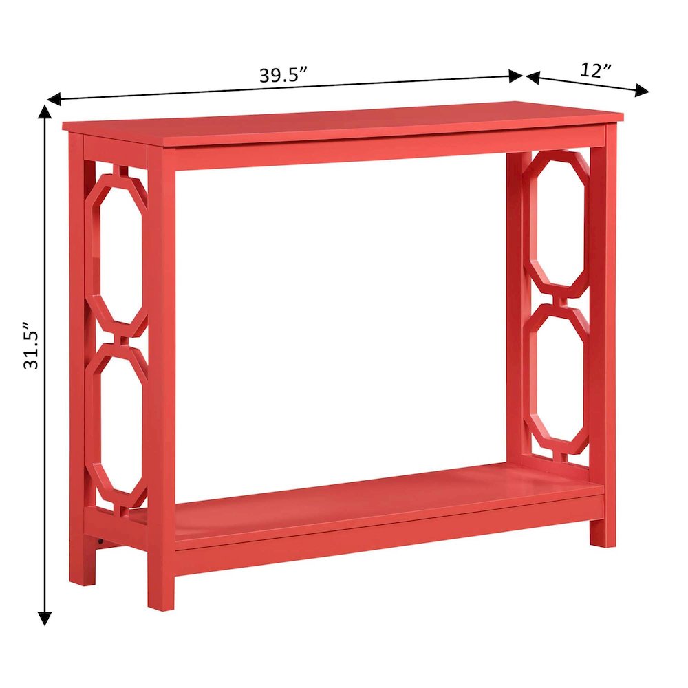 Omega Console Table with Shelf. Picture 4