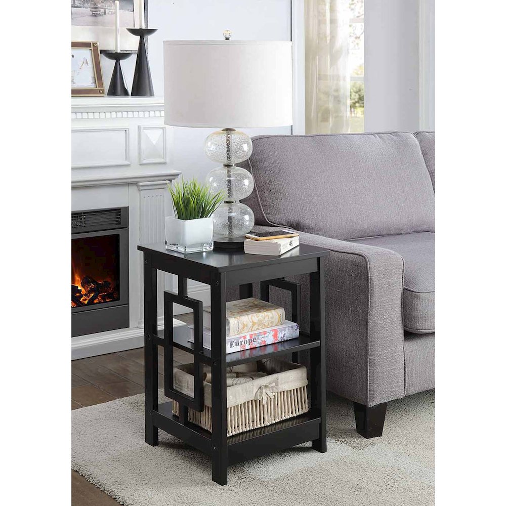 Town Square End Table with Shelves. Picture 2