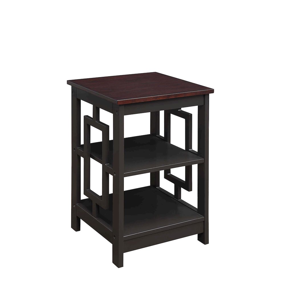 Town Square End Table with Shelves. Picture 1