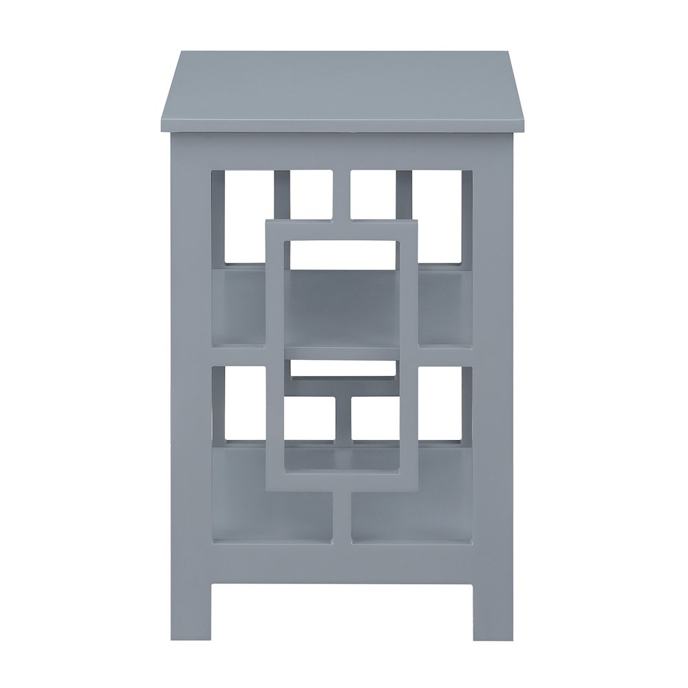 Town Square End Table with Shelves. Picture 4