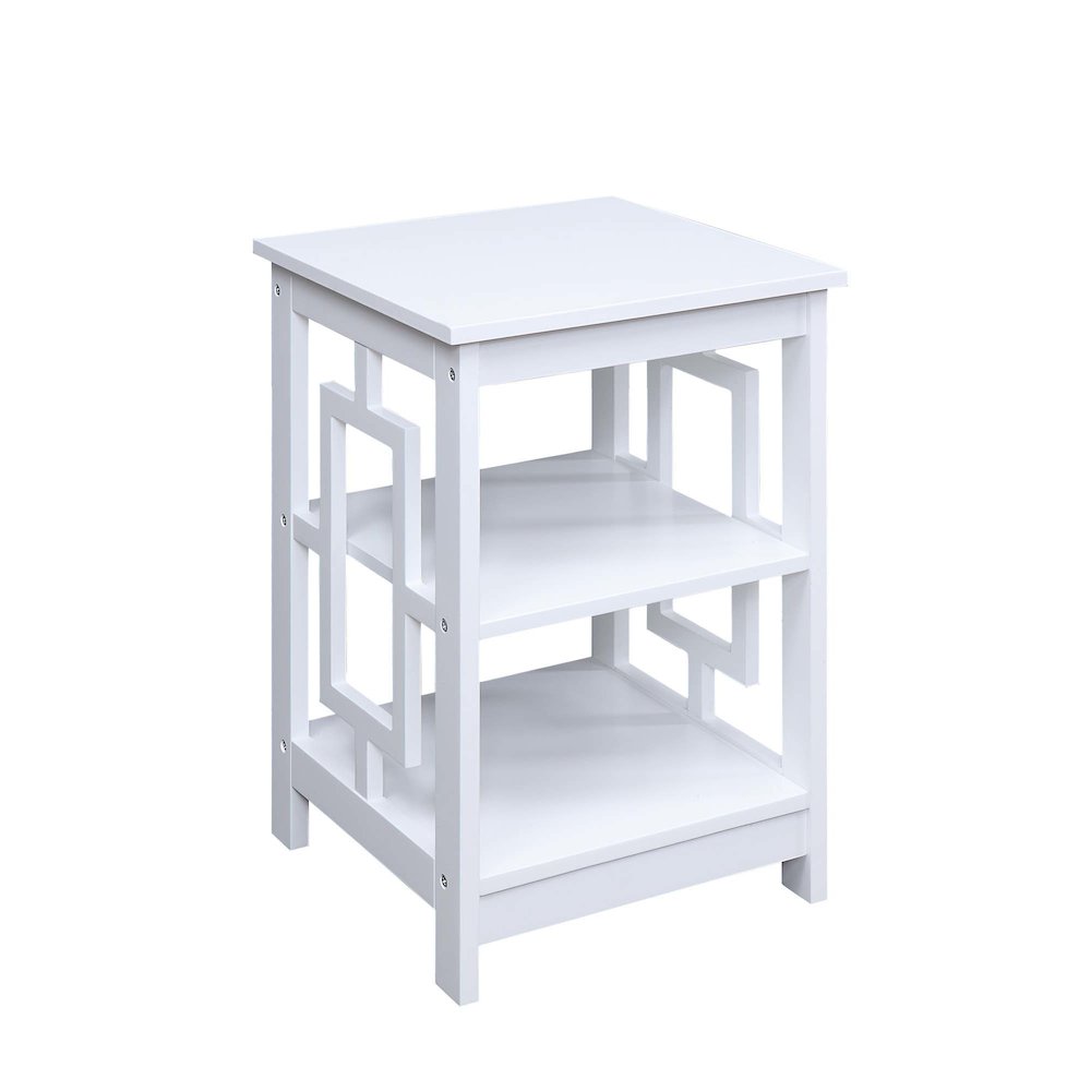 Town Square End Table with Shelves. Picture 1