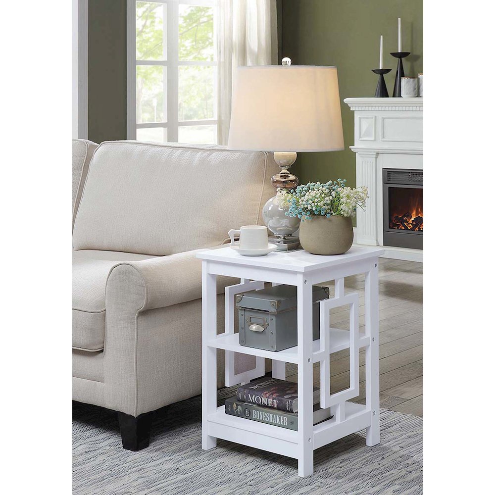 Town Square End Table with Shelves. Picture 2