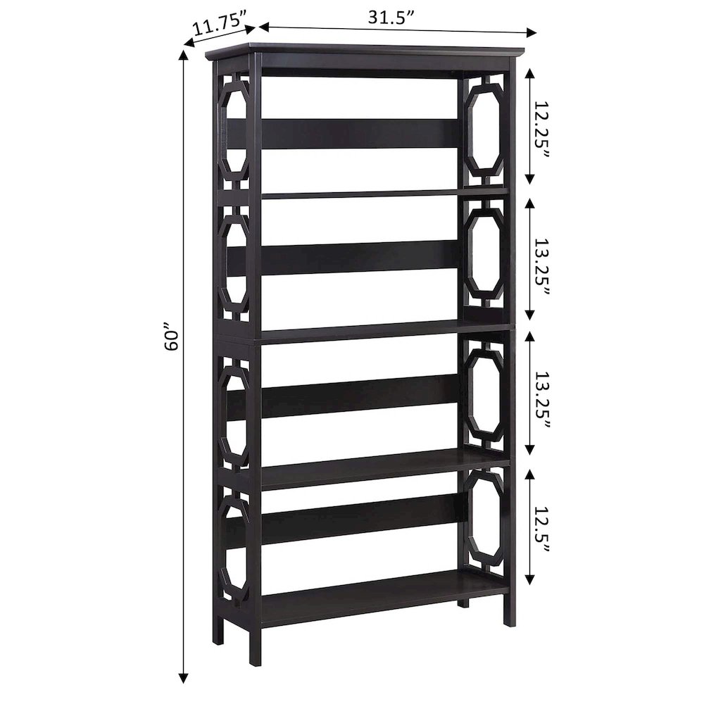 Omega 5 Tier Bookcase. Picture 4