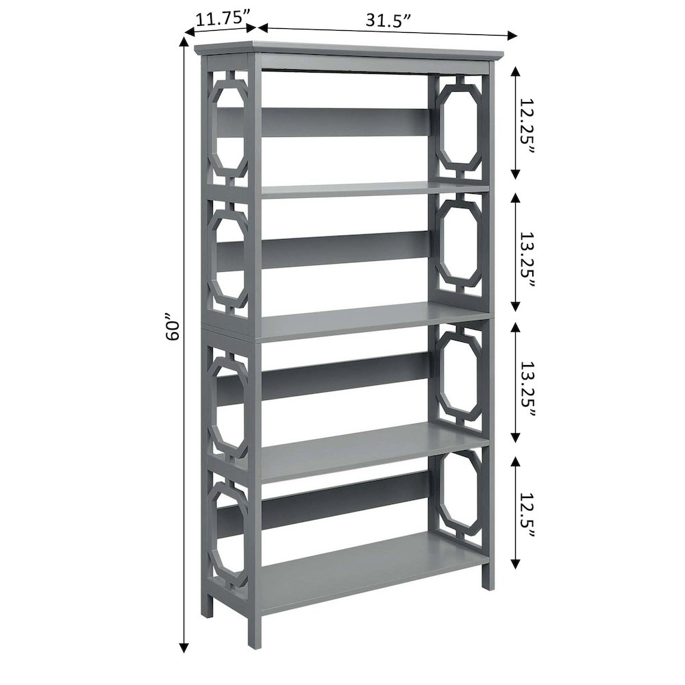 Omega 5 Tier Bookcase. Picture 4