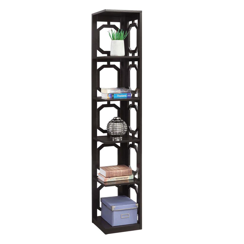 Omega 5 Tier Corner Bookcase. Picture 2