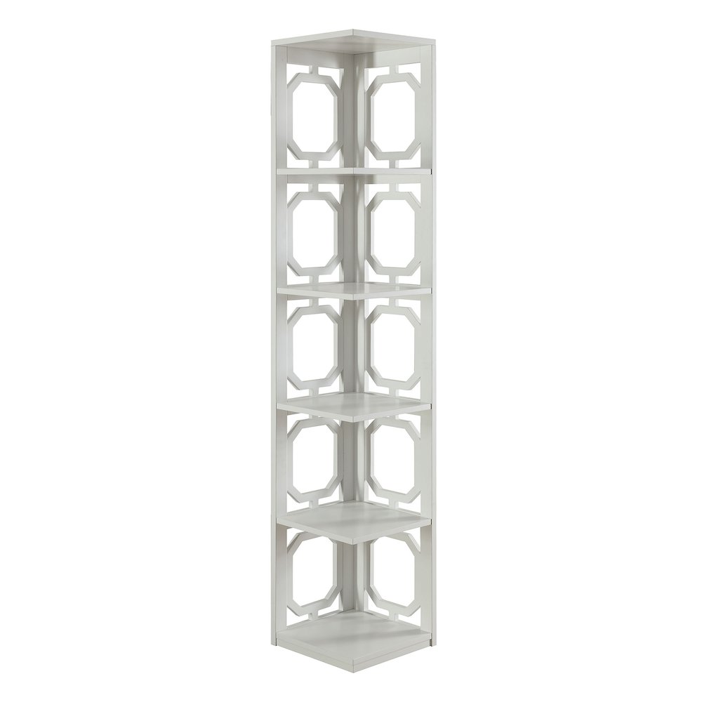 Omega 5 Tier Corner Bookcase. Picture 1