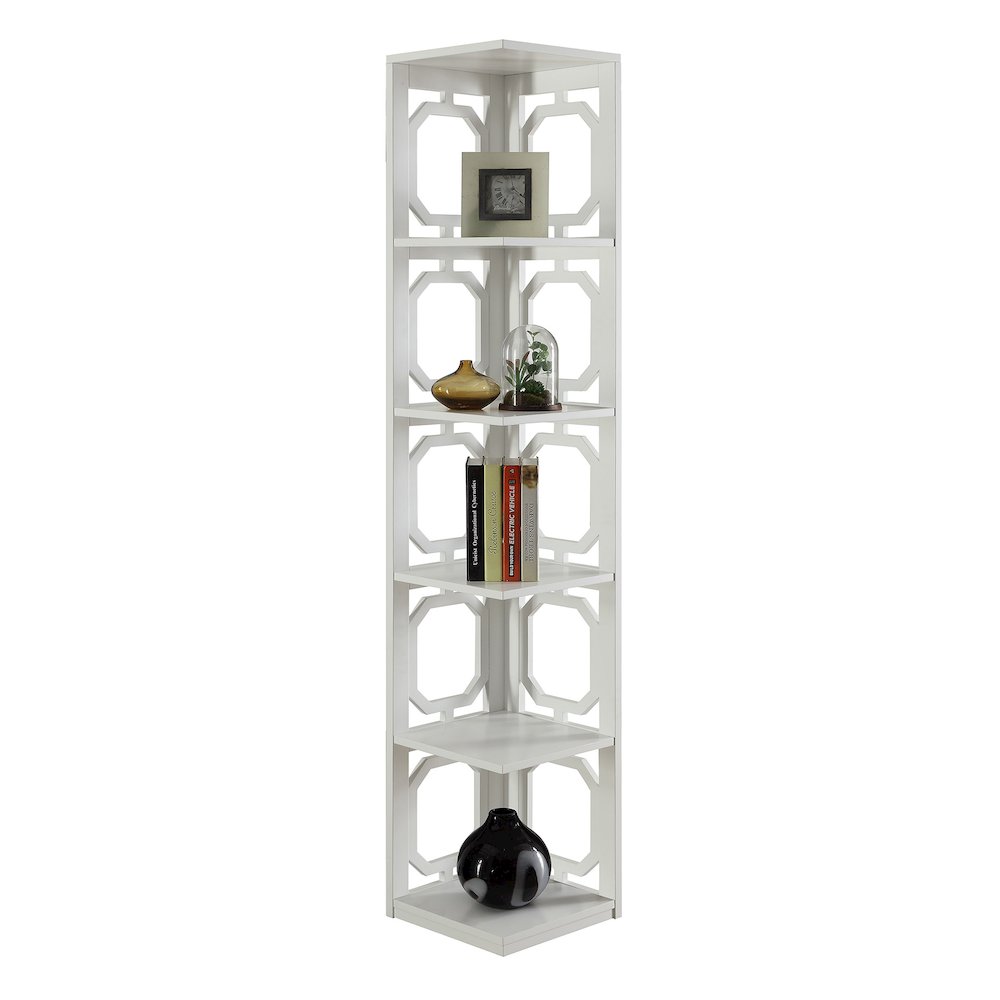 Omega 5 Tier Corner Bookcase. Picture 3