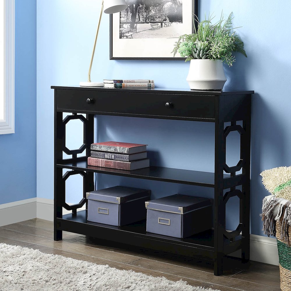 Omega 1 Drawer Console Table. Picture 2