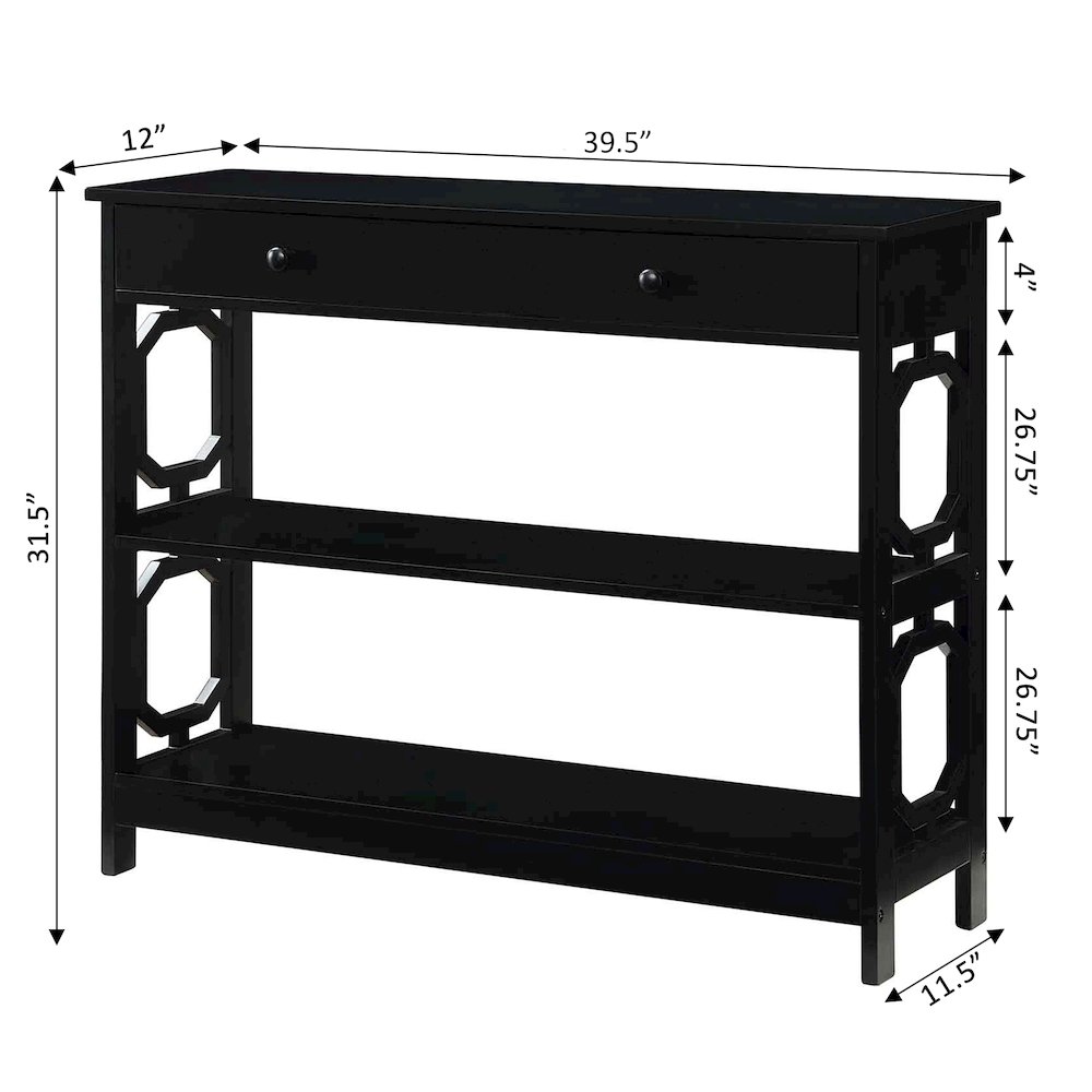 Omega 1 Drawer Console Table. Picture 7