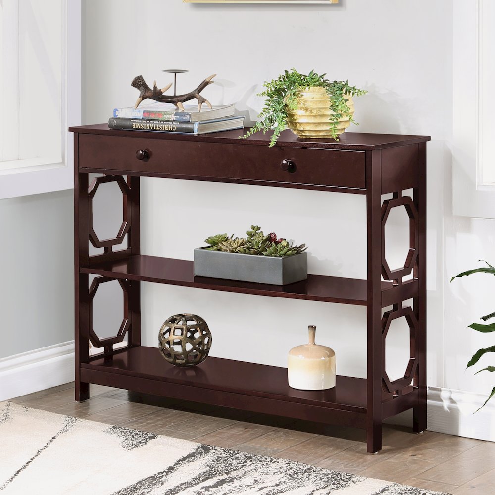 Omega 1 Drawer Console Table. Picture 2