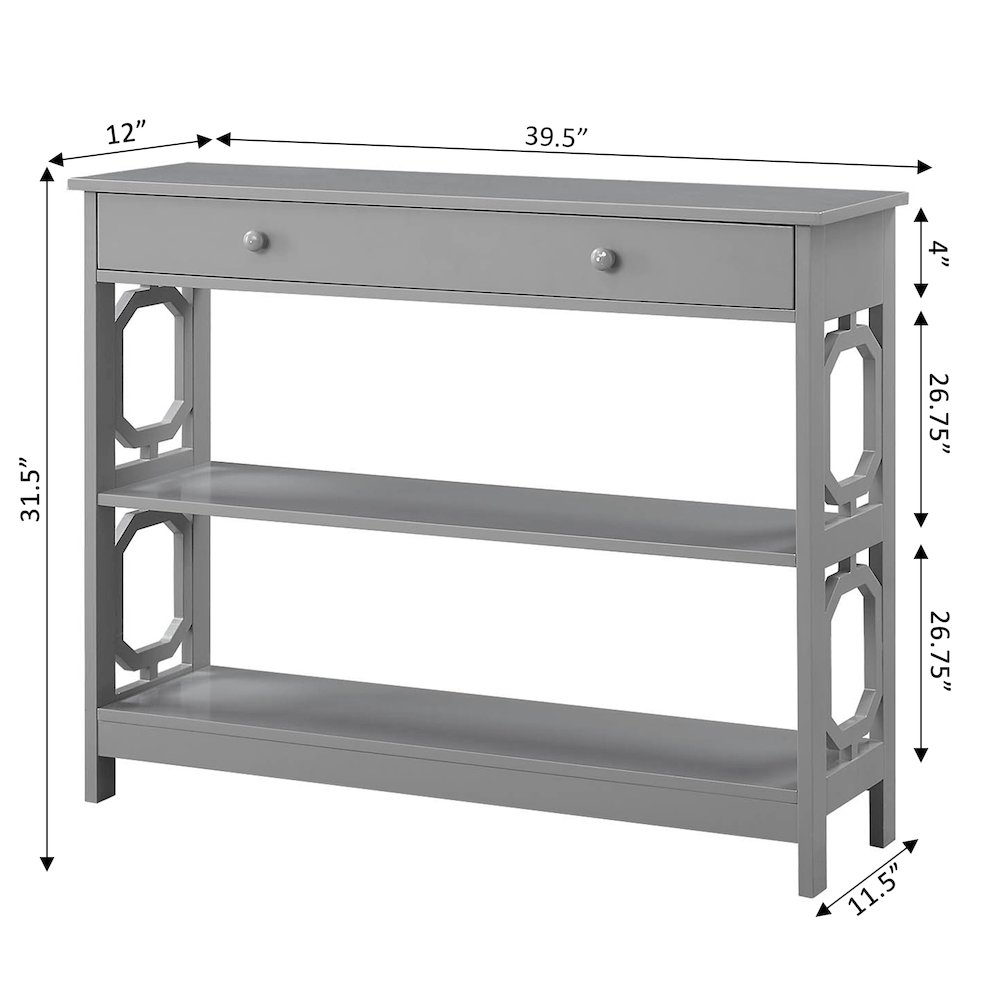 Omega 1 Drawer Console Table. Picture 8