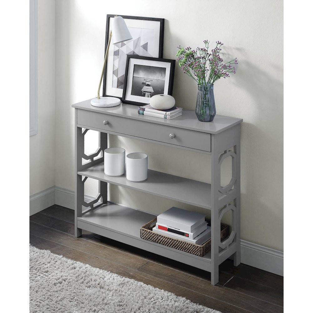 Omega 1 Drawer Console Table. Picture 2