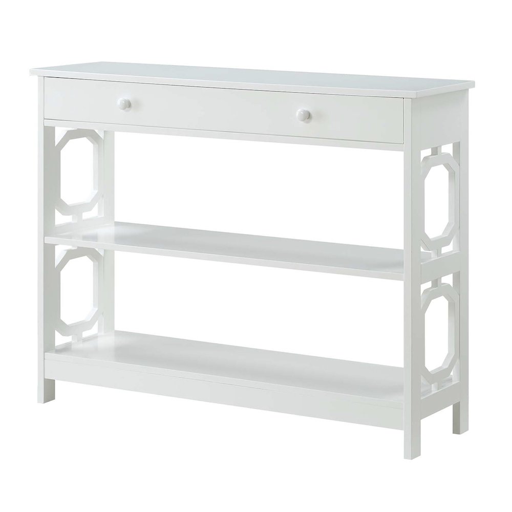 Omega 1 Drawer Console Table. Picture 1