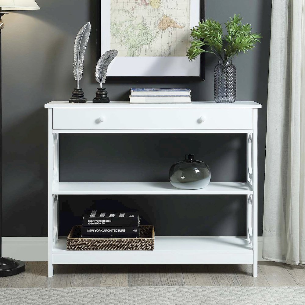 Omega 1 Drawer Console Table. Picture 2