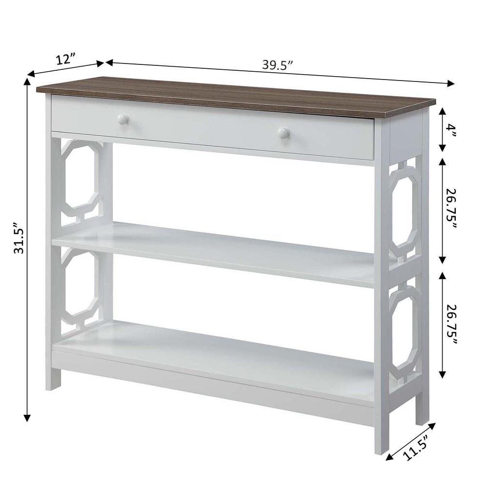 Omega 1 Drawer Console Table. Picture 1