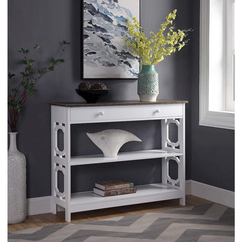 Omega 1 Drawer Console Table. Picture 2