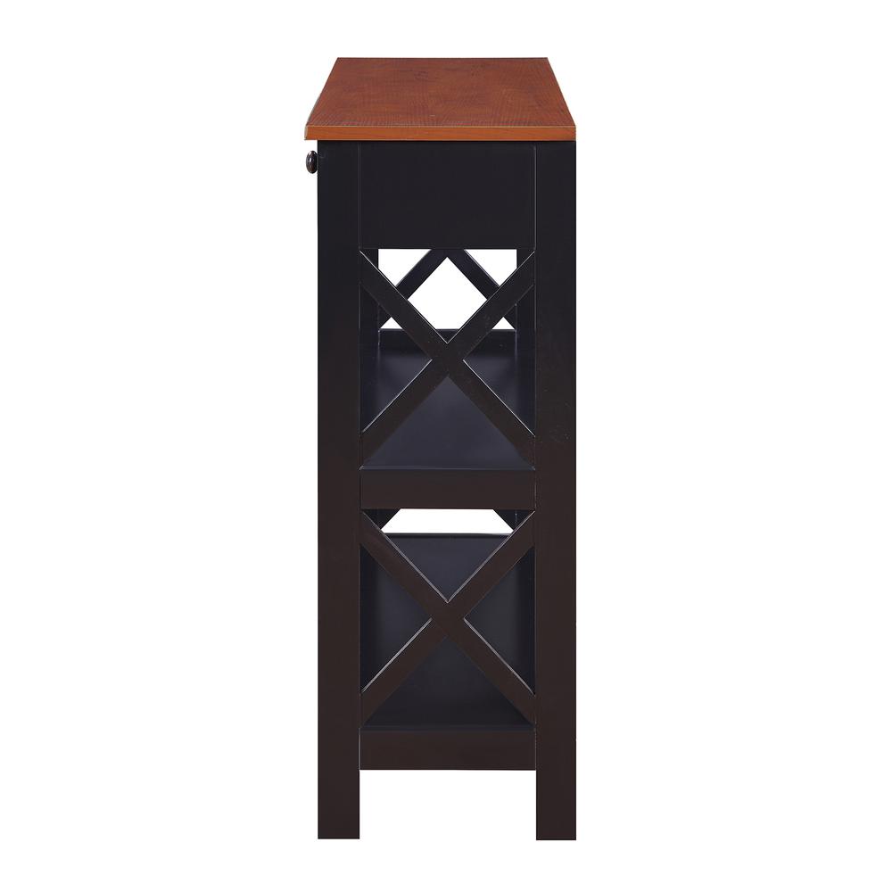 Oxford 1 Drawer Console Table with Shelves. Picture 5