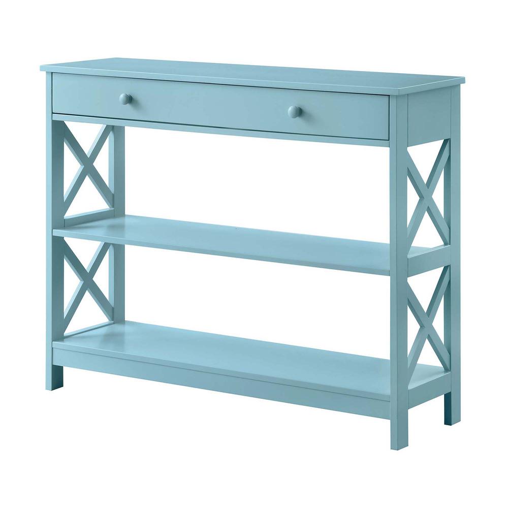 Oxford 1 Drawer Console Table with Shelves. Picture 1