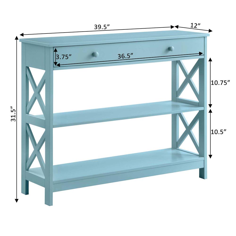 Oxford 1 Drawer Console Table with Shelves. Picture 7