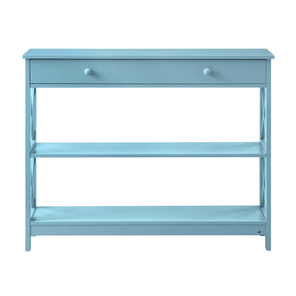 Oxford 1 Drawer Console Table with Shelves. Picture 6