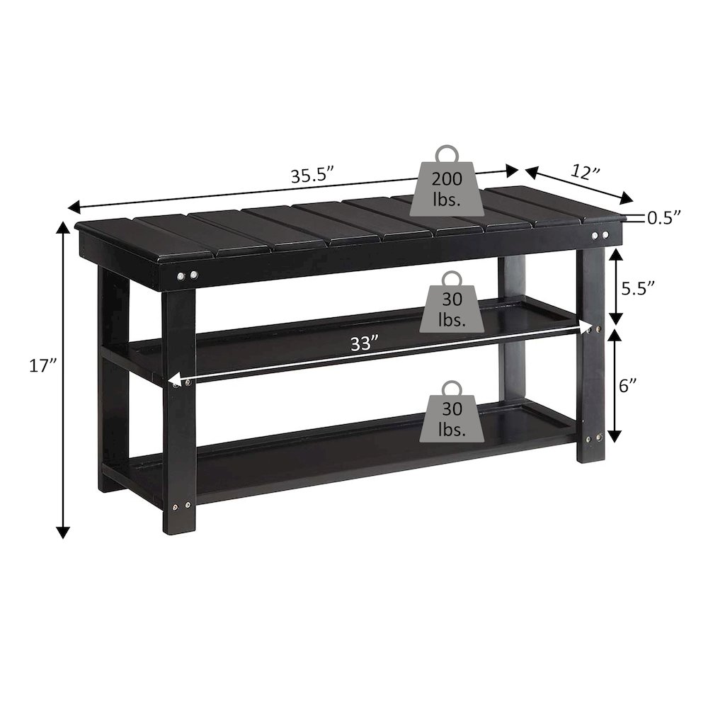 Oxford Utility Mudroom Bench. Picture 2